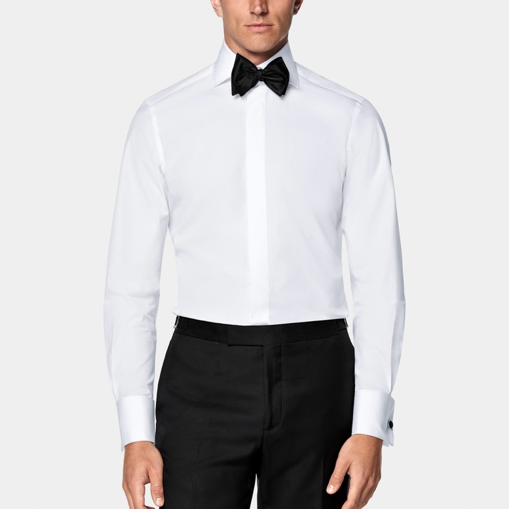 Men's Classic White Dress Shirt